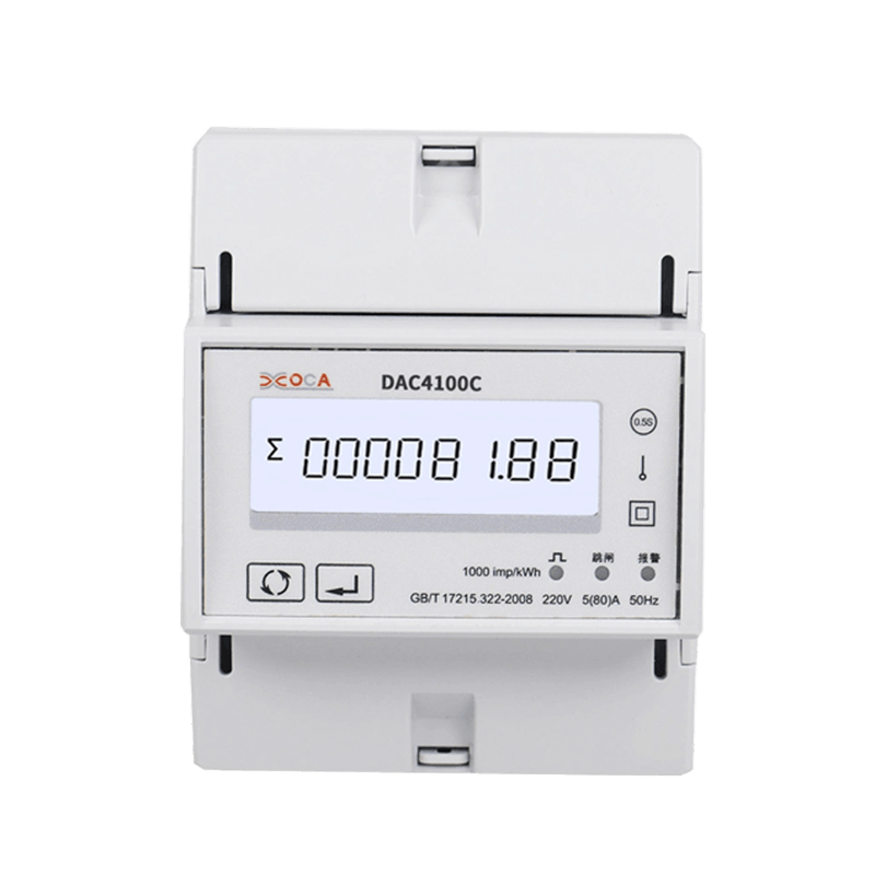 DAC4100C Céim Aonair DIN Iarnród Modbus Méadar Fuinnimh Cianrialú Cliste