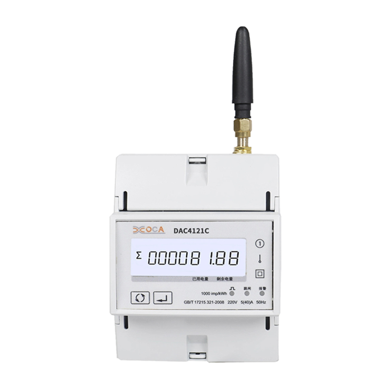 Dac4121C DIN Iarnród AC Méadar Cumhachta Modbus Gan Sreang Céim Aonair