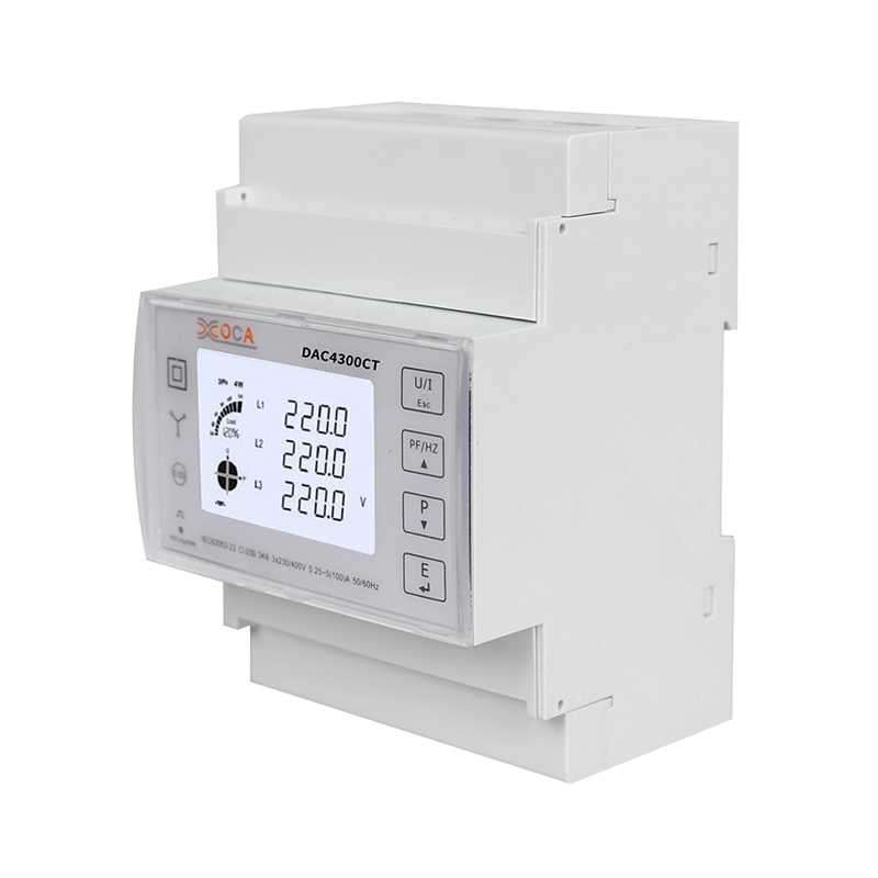 Dac4301CT DIN Iarnród CT Méadar Cumhachta Modbus Trí Chéim