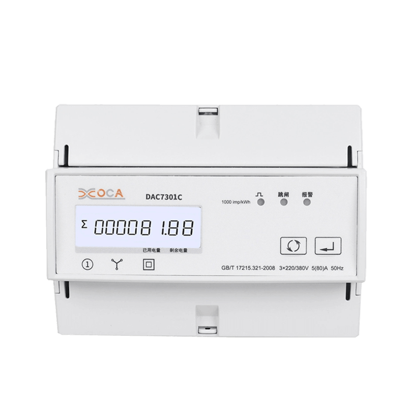 Dac7301C DIN Iarnród AC Trí Chéim Modbus Méadar Fuinnimh Leictreach