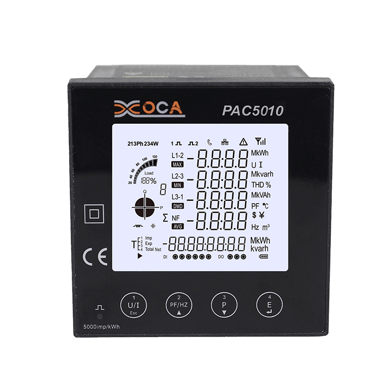 PAC5010 AC Painéal RS485 Modbus Méadar Cumhachta Méadar Fuinnimh Leictreach Digiteach