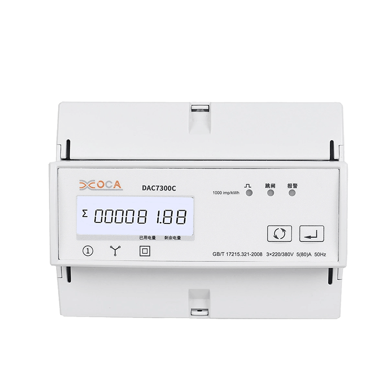 DAC7300C DIN Iarnród Trí Chéim Modbus AC Leaschraolacháin Méadar Fuinnimh Leictreach