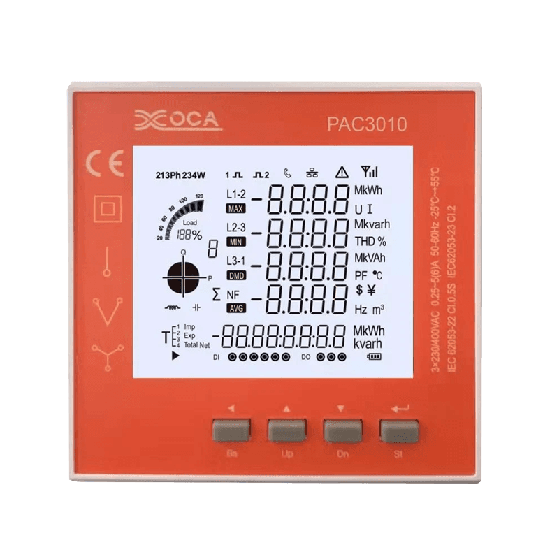 PAC3100 Méadar Cumhachta Leictreonach WiFi Smart Digital LCD