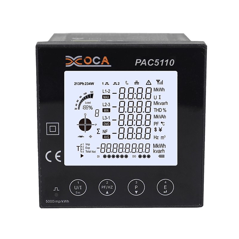 PAC5110 Méadar Cumhachta Réamhíoctha LCD WiFi Digiteach Chliste