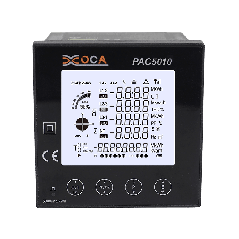 PAC5010 Big LCD wifi Méadar Cumhachta Cliste Anailíseoir Leictreach Méadar Fuinnimh