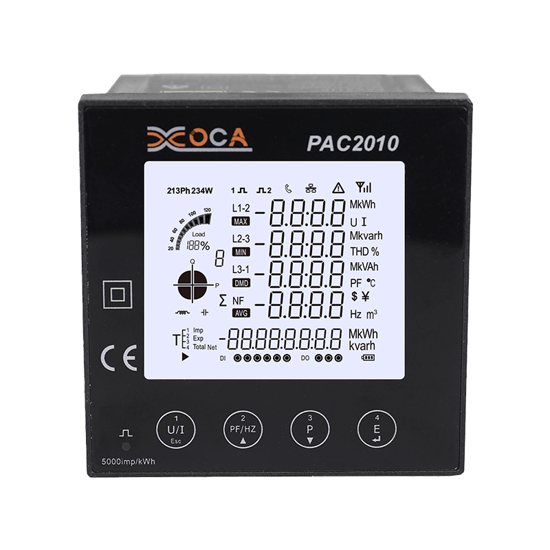 PAC5010 Ilmhéadar Méadar Cumhachta Painéal LCD Modbus Cliste